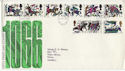 1966-10-14 Battle of Hastings Stamps Hastings FDC (63756)