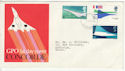 1969-03-03 Concorde Stamps Filton FDC (63824)