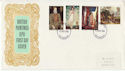 1968-08-12 British Paintings Stamps Nottingham FDC (63836)