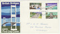 1968-04-29 British Bridges Stamps Llanelli FDC (63843)