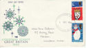 1966-12-01 Christmas Stamps London FDC (63856)