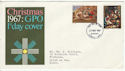 1967-11-27 Christmas Stamps Bethlehem FDC (63863)