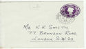 1965-03-12 3d Postal Stationary Lords SW1 cds (63880)