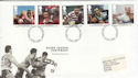 1995-10-03 Rugby League Stamps Stoke FDC (64023)