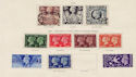 KGVI Stamps on page (64347)