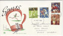 1980-10-10 Sport Stamps Llanelli FDC (64481)