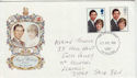 1981-07-22 Royal Wedding Stamps Llanelli FDC (64801)