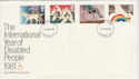 1981-03-25 Disabled Year Stamps London FDC (64905)