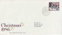 1986-12-02 Christmas Stamp Bureau FDC (64916)