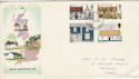 1970-02-11 Rural Architecture Stamps Battersea FDC (65041)