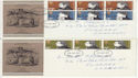 1971-07-28 Literary Anniversaries Stamps Llanelli x2 FDC (65064)