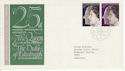 1972-11-20 Silver Wedding Stamps Bureau FDC (65163)