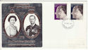 1972-11-20 Silver Wedding Stamps Newcastle FDC (65176)