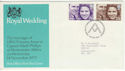 1973-11-14 Royal Wedding Stamps Bureau FDC (65202)