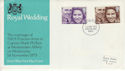 1973-11-14 Royal Wedding Stamps Stoke FDC (65207)