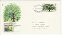 1973-02-28 British Trees Stamp Devon FDC (65262)