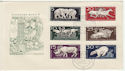 1956-12-14 Germany Animal Stamps FDC (65879)