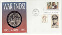 1995-09-02 USA War Ends $5 Coin FDC (65983)