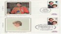 1981-07-22 Charles and Diana x4 Silk FDC (66204)