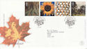 2000-08-01 Tree and Leaf Stamps St Austell FDC (66625)