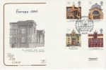 1990-03-06 Europa Buildings Stamps Glasgow FDC (66770)