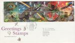 1991-02-05 Greetings Stamps Greetwell Lincs FDC (66867)