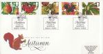 1993-09-14 Autumn Stamps Hazelwood Skipton FDC (66941)