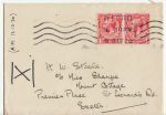 King George V Stamps Used on Cover 1920 Ilford (67109)