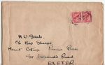 King George V Stamps Used on Cover 1920 Ilford (67110)