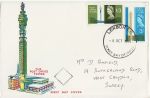 1965-10-08 Post Office Tower Stamps LONDON EC FDC (67142)