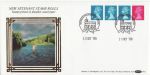 1989-10-10 Definitive Stamp Coil Windsor Silk FDC (67204)