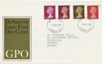 1968-02-05 Definitive Stamps London FDC (67325)