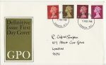 1968-02-05 Definitive Stamps London FDC (67496)