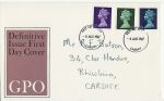 1967-08-08 Definitive Stamps Cardiff FDC (67497)
