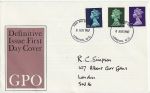 1967-08-08 Definitive Stamps London FDC (67498)