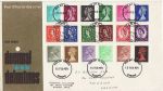 1971-02-15 Definitive Stamps Cardiff FDC Doubled on 13th (67510)