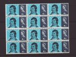 1966-01-25 Robert Burns Stamps Block of 12 Mint (67700)