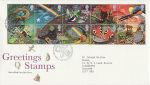 1991-02-05 Greetings Stamps Bureau FDC (67928)