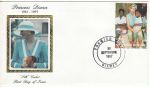 1997-09-30 Du Niger Princess Diana Stamp Silk FDC (67980)