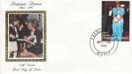 1997-09-30 Du Niger Princess Diana Stamp Silk FDC (67981)