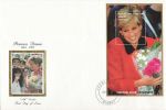 1997-09-30 Du Niger Princess Diana Stamp M/S Silk FDC (67997)