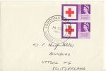 1963-09-14 London Stamp Fair Pmk Red Cross Stamps (68184)