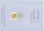 1999-08-12 Germany von Goethe Stamp FDC (68246)
