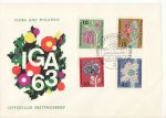1963-04-26 Germany IGA 63 Flowers Stamps FDC (68275)