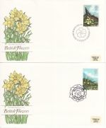 1979-03-21 British Flowers Stamps x4 pmk FDC (68334)