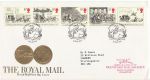 1984-07-31 Mailcoach Stamps Bristol + Carried FDC (68448)
