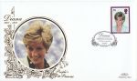 1998-02-03 Princess Diana Stamp St Pauls Silk FDC (68529)