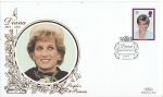 1998-02-03 Princess Diana Stamp St Pauls Silk FDC (68531)