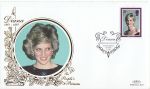 1998-02-03 Princess Diana Stamp Sandringham Silk FDC (68533)