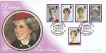 1998-02-03 Princess Diana Stamps Devonport Silk FDC (68545)
